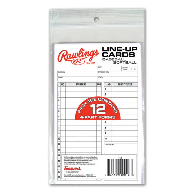 2025 Rawlings Line-Up Card 12-Pack