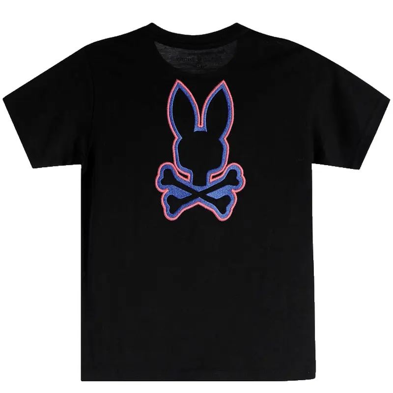 PSYCHO BUNNY KIDS T SHIRT B0U735D200 BLK