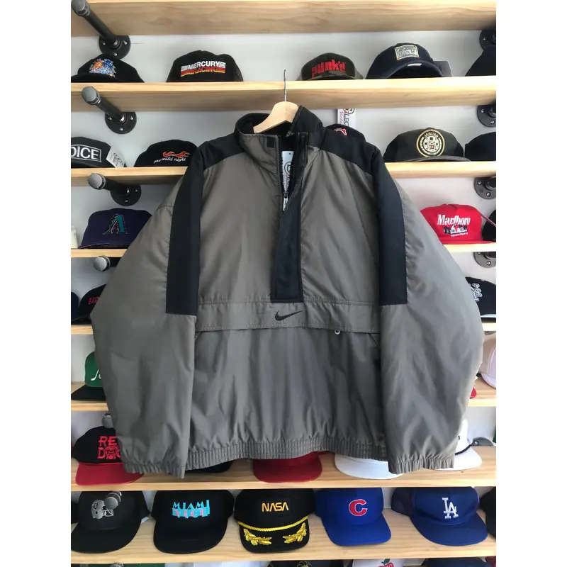 Vintage Nike Quarter Zip Pullover Puffer Jacket Size XL