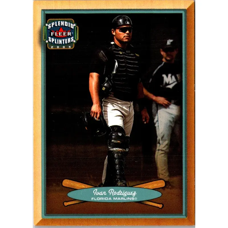 2003 Fleer Splendid Splinters Ivan Rodriguez #77