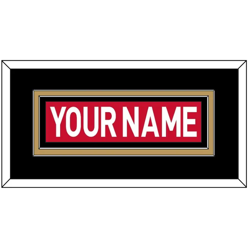 Ottawa Nameplate - Home Red (2007-2017) - Double Mat 4