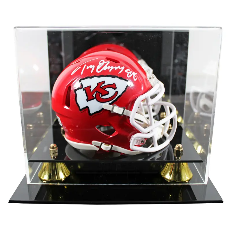 Chiefs Tony Gonzalez Authentic Signed Speed Mini Helmet W/ Case BAS Witnessed