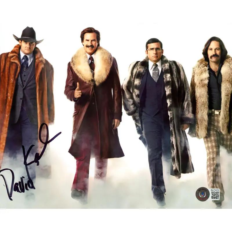 David Koechner Anchorman Authentic Signed 8x10 Horizontal Photo BAS 2