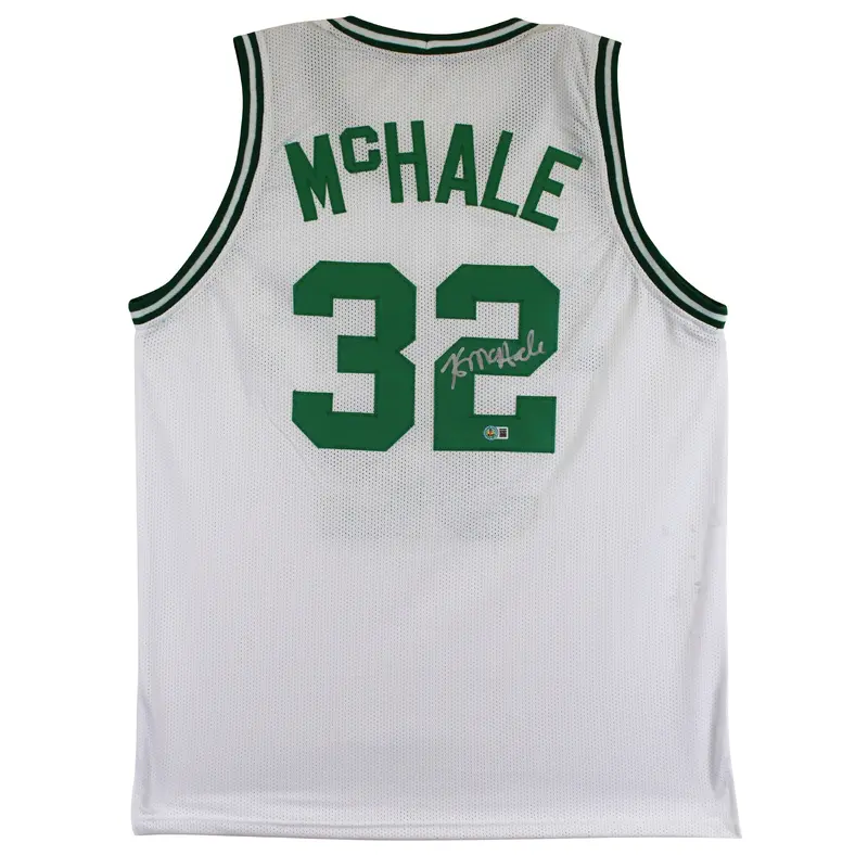 Kevin McHale Authentic Signed White Pro Style Jersey Autographed BAS Witnessed