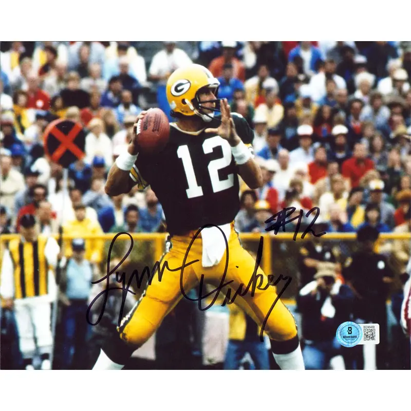 Packers Lynn Dickey Authentic Signed 8x10 Horizontal Photo BAS #BQ96488