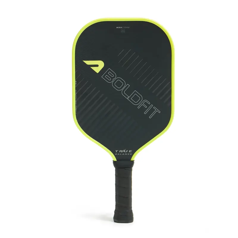 TrueBalance Pickle Ball Paddle - Black/Yellow Boldfit | Kibi Sports