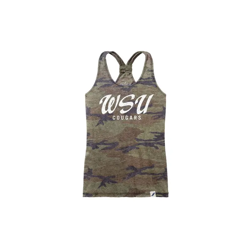 Ladies Camo WSU Cougars Tank Top