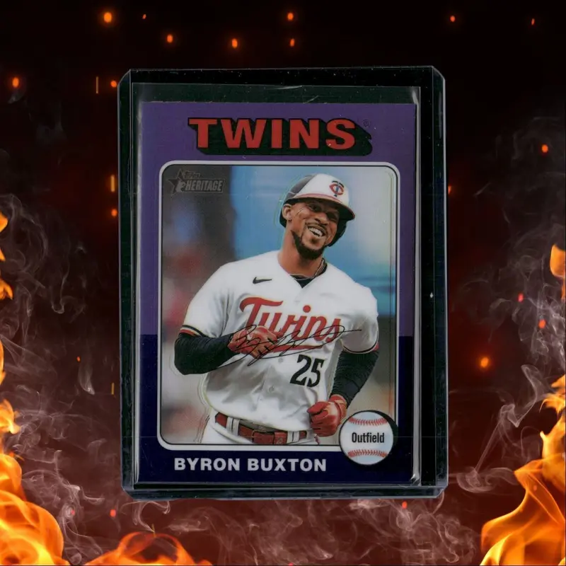 2024 Topps Heritage Purple SP Byron Buxton #126