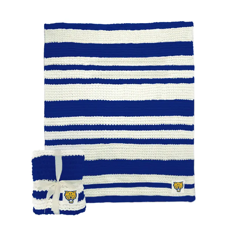 Fort Valley State Cable Knit Throw 50x60