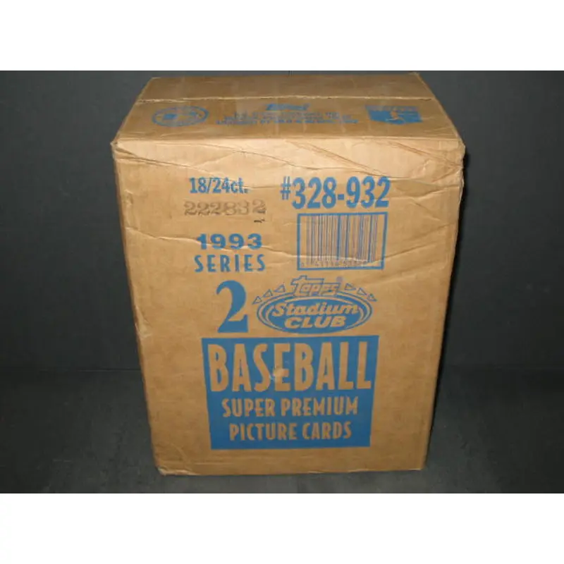 1993 Topps Stadium Club Baseball Series 2 Case (18 Box)