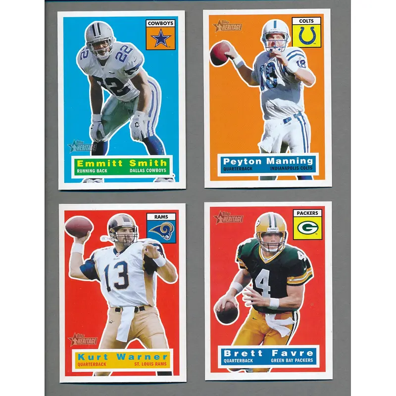 2001 Topps Heritage Football Complete Set (110) NM/MT MT