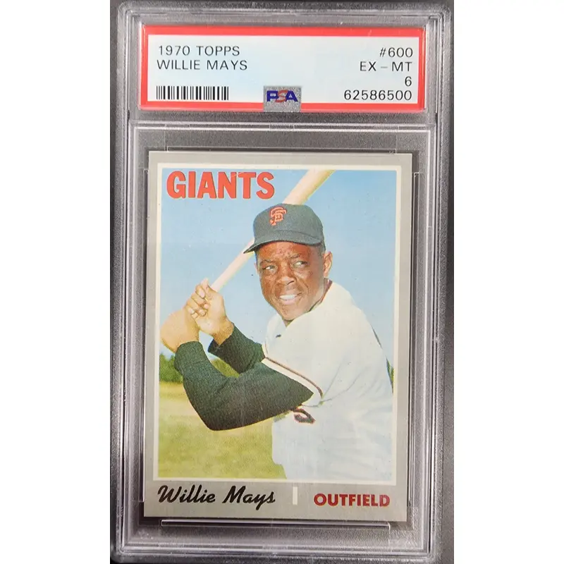 Willie Mays 1970 Topps #600 PSA 6 EX-MT