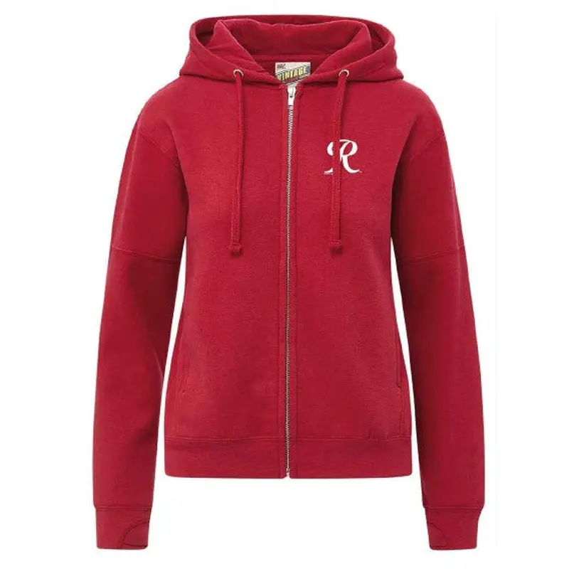 Tacoma Rainiers MV Sport Women's Red Vintage Full Zip Hood