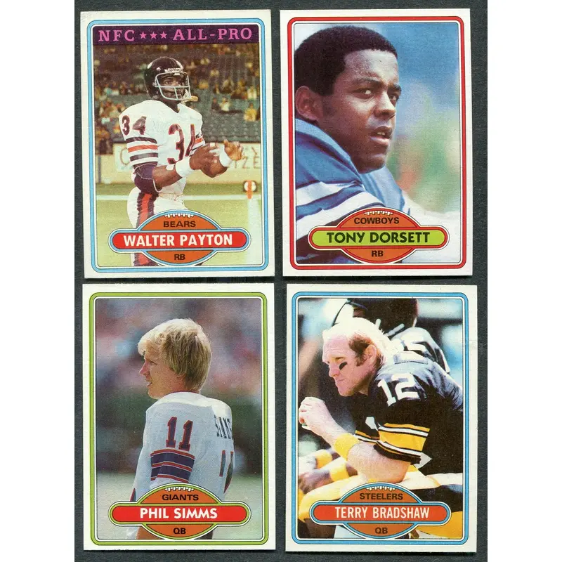 1980 Topps Football Complete Set EX/MT NM (528) (24-633)