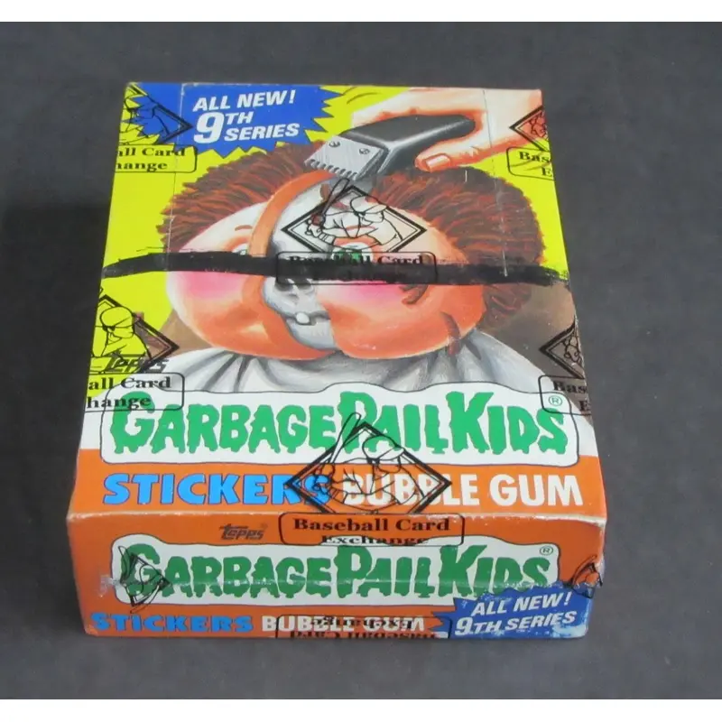 1987 Topps Garbage Pail Kids Series 9 Unopened Wax Box (w/ price) (US) (X-Out) (Poster) (BBCE)