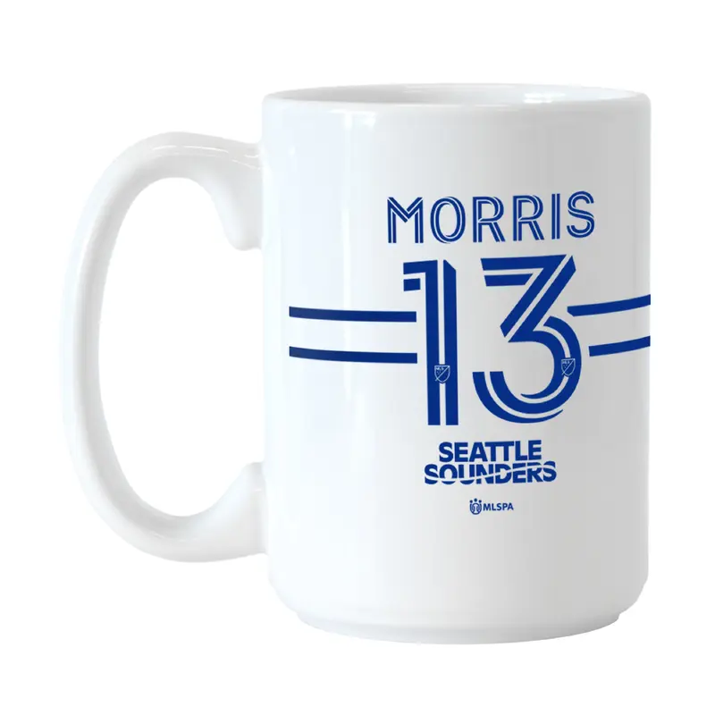 Seattle Sounders Jordan Morris 15oz Sublimated Mug