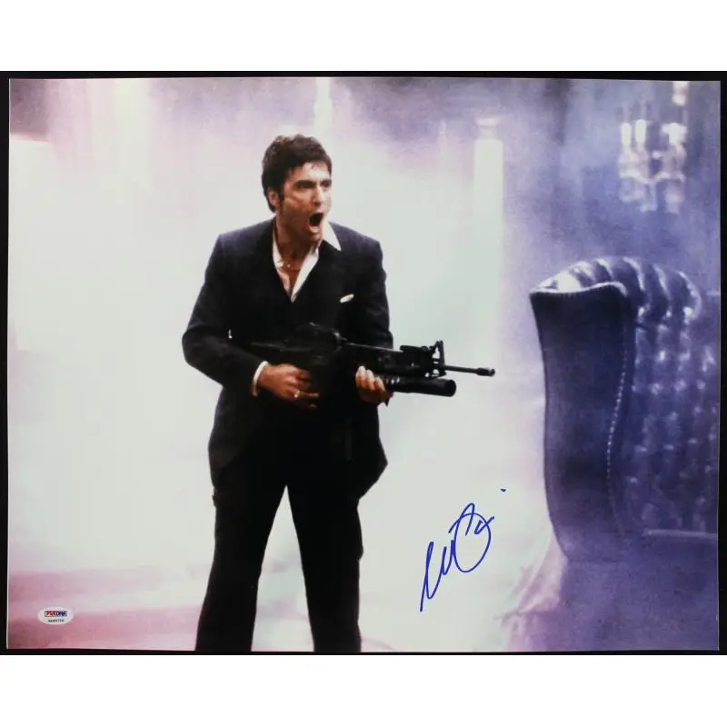 Al Pacino Scarface Signed Authentic 16X20 Photo Graded Perfect 10! PSA #4A98756
