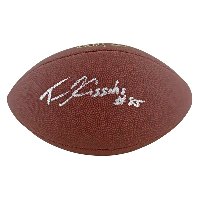 Bengals Tee Higgins Authentic Signed Super Grip Nfl Football BAS Witnessed
