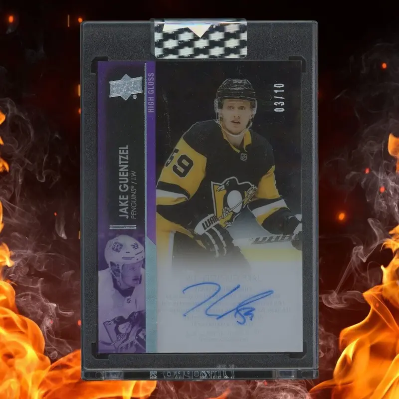 2021-22 Upper Deck Clear Cut JAKE GUENTZEL Auto /10 High Gloss #CC-JG