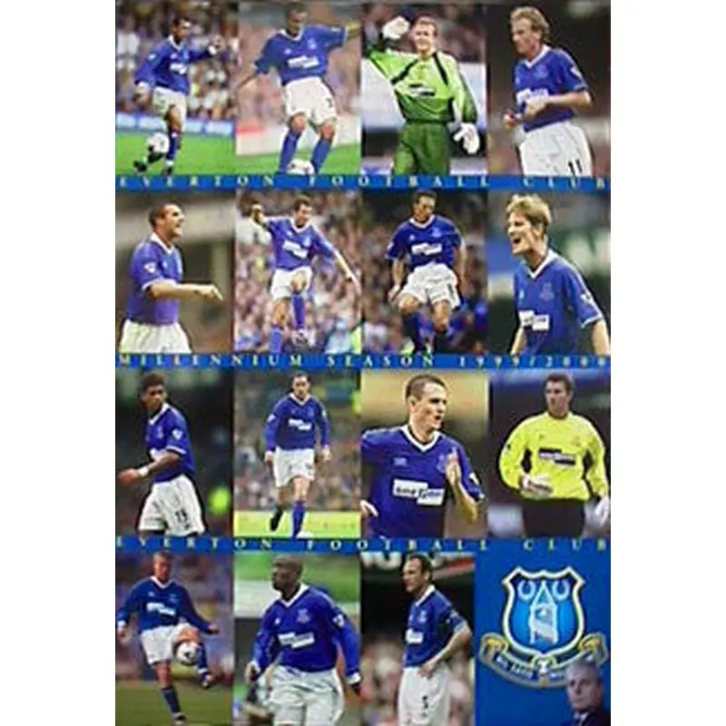 Everton F.C. "Millennium Season" 1999/2000 Team Poster - UK
