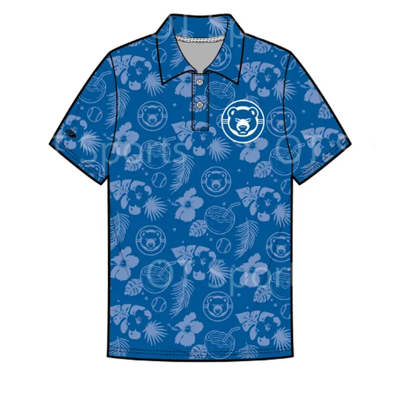 South Bend Cubs Men's Hawaiian Polo