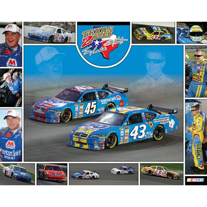 Terry and Bobby Labonte "Texas 2-Step" NASCAR Racing Poster - Time Factory 2008