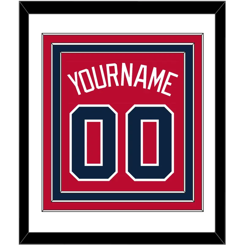 Atlanta Name & Number - Alternate Home Red - Triple Mat 1
