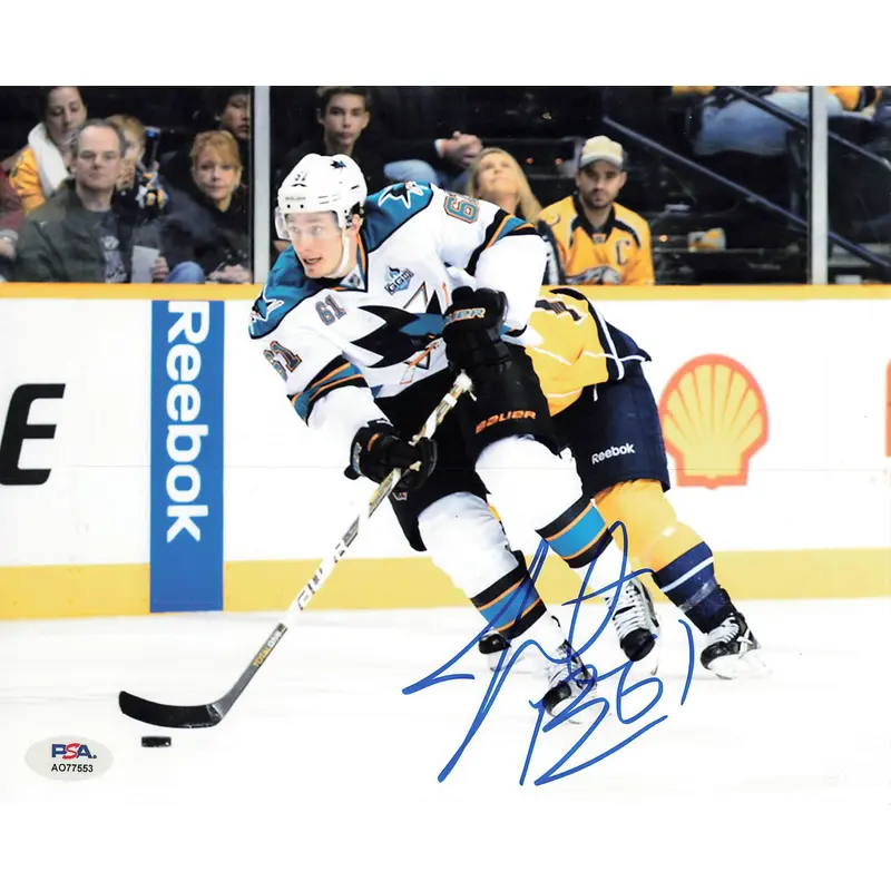 Justin Braun signed 8x10 photo PSA/DNA San Jose Sharks Autographed