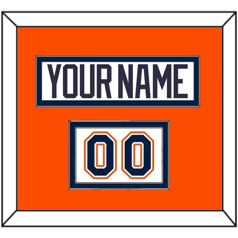 New York Nameplate & Number (Shoulder) - Home White Jersey (1998-2007) - Double Mat 3