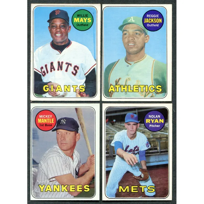 1969 Topps Baseball Complete Set EX EX/MT (664) (24-590)