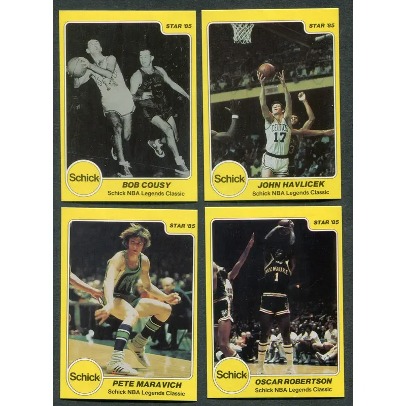 1985 Star Basketball Schick NBA Legends Complete Set NM/MT (25) (24-473)