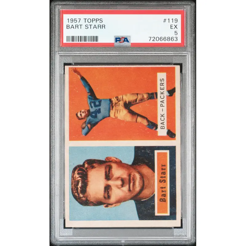 Bart Starr 1957 Topps #119 PSA 5 Excellent