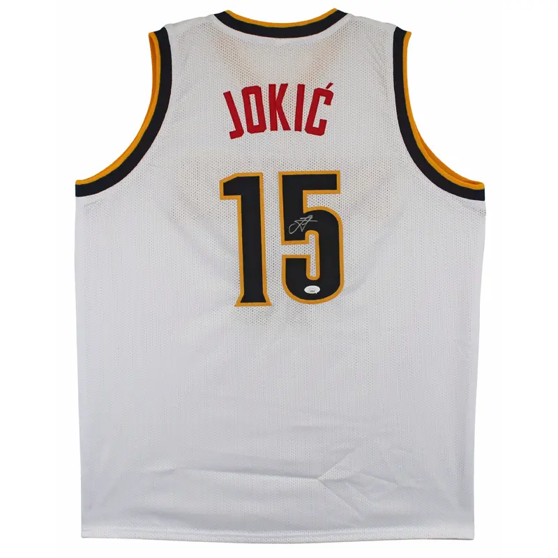 Nikola Jokic Authentic Signed White Pro Style Jersey Autographed JSA