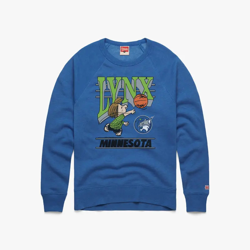 Peanuts Peppermint Patty x Minnesota Lynx Crewneck