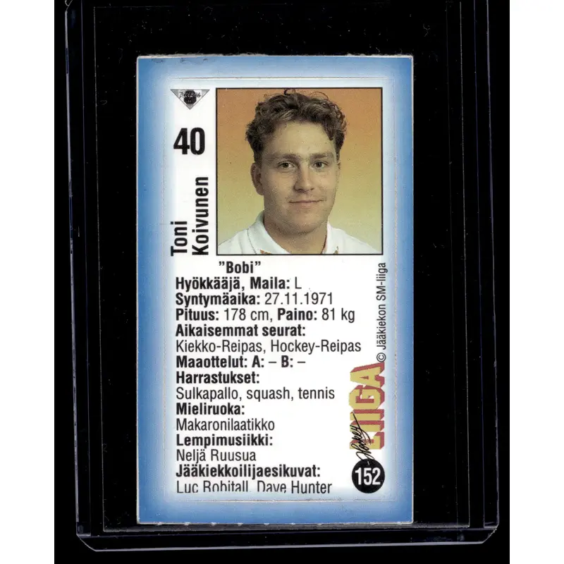 1992-93 JyvsHyv HockeyLiiga - Timo Koivunen #152