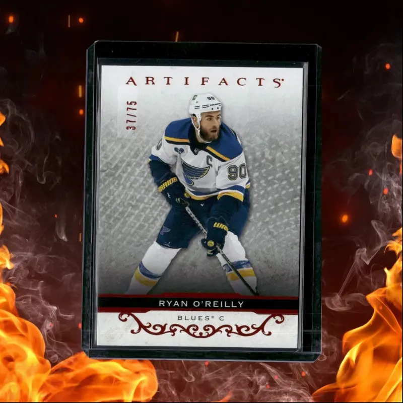 2021-22 Upper Deck Artifacts Ryan O'Reilly Autumn Orange 37/75 #142