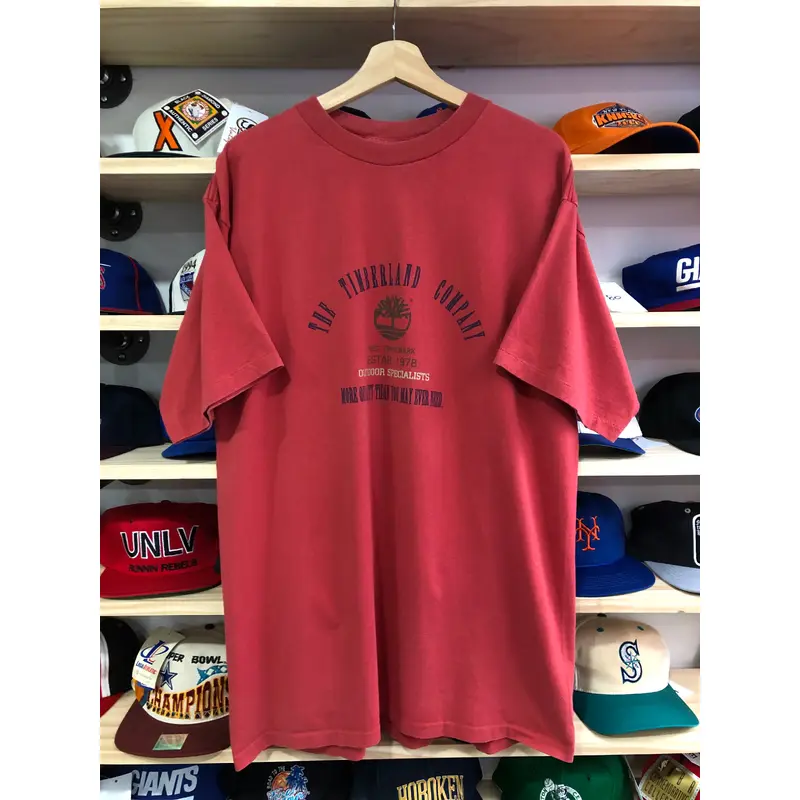 Vintage Timberland Weathergear Single Stitch Tee Size XL