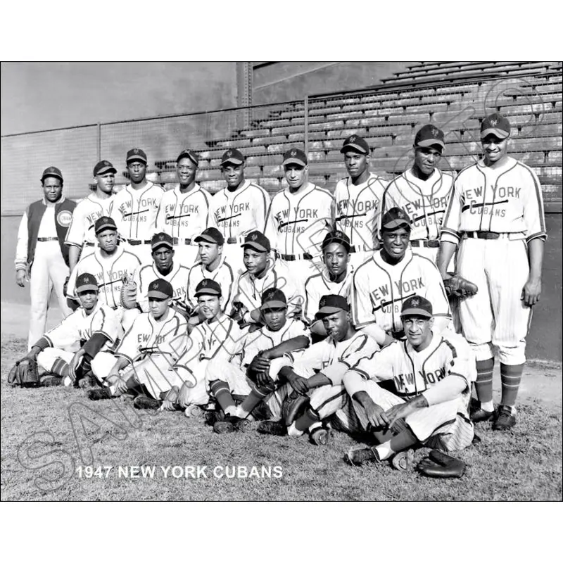 1947 New York Cubans 11X14 Photo - Tiant Minoso Negro World Series Champions - 1455