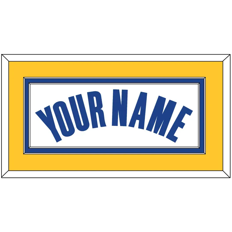 Golden State Name - White Association - Double Mat 3