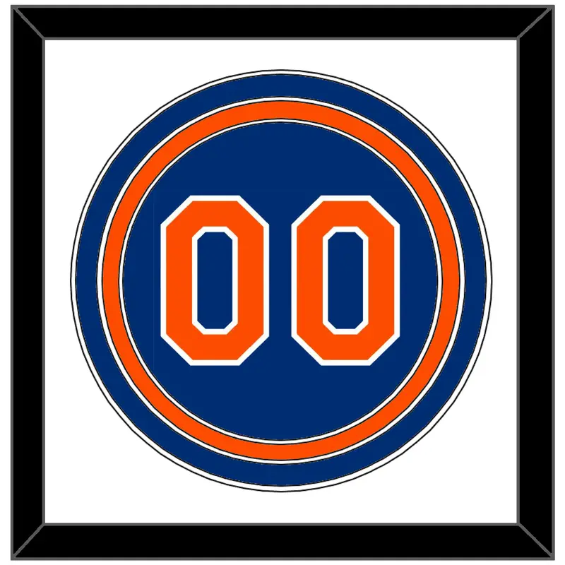 New York Number - Alternate Home Blue - Triple Mat 1