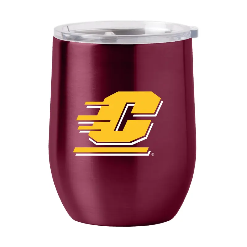 Central Michigan 16oz Gameday Stainless Curved Beverage