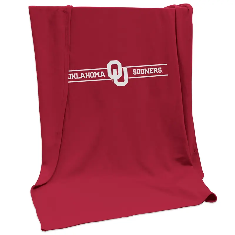 Oklahoma Campus Colors Sweatshirt Blanket (Screened)