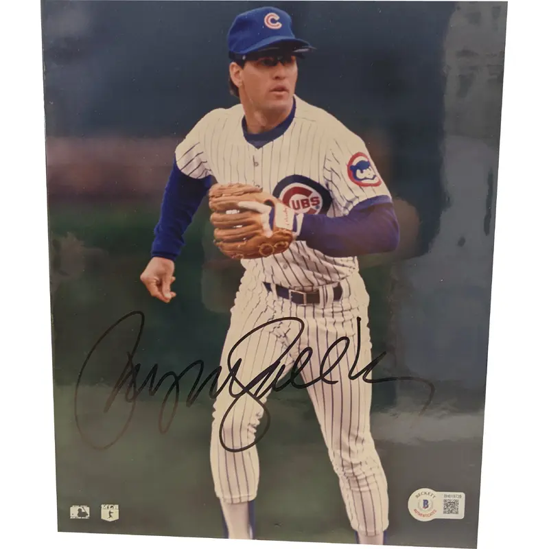 Ryne Sanberg Autographed 8x10 Photo COA- Beckett