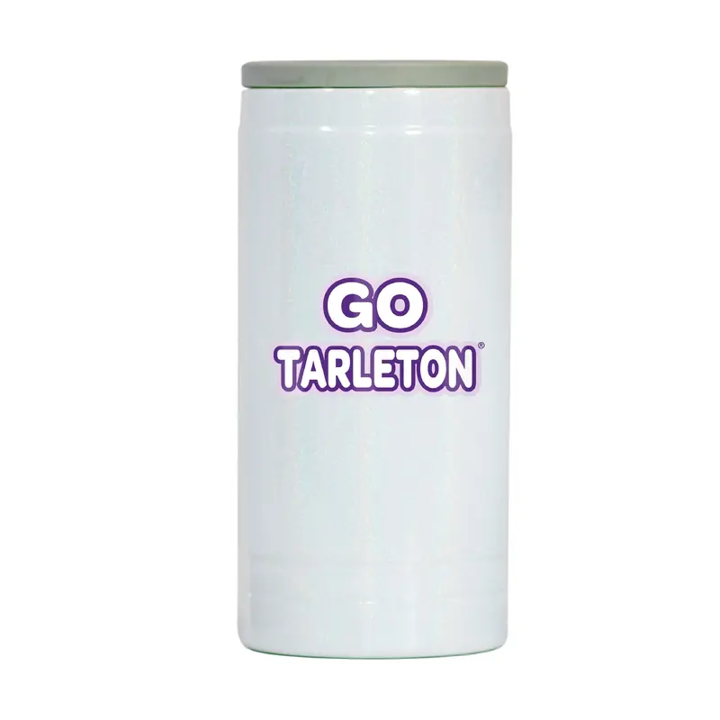Tarleton State 12oz Bubble Iridescent Slim Coolie