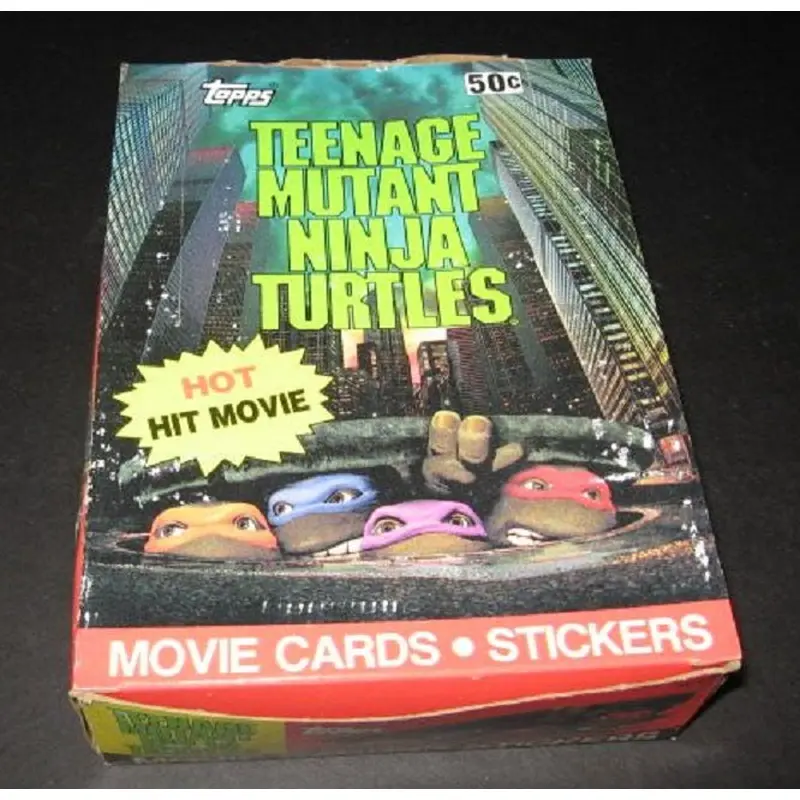 1990 Topps Teenage Mutant Ninja Turtles Movie Cards Box