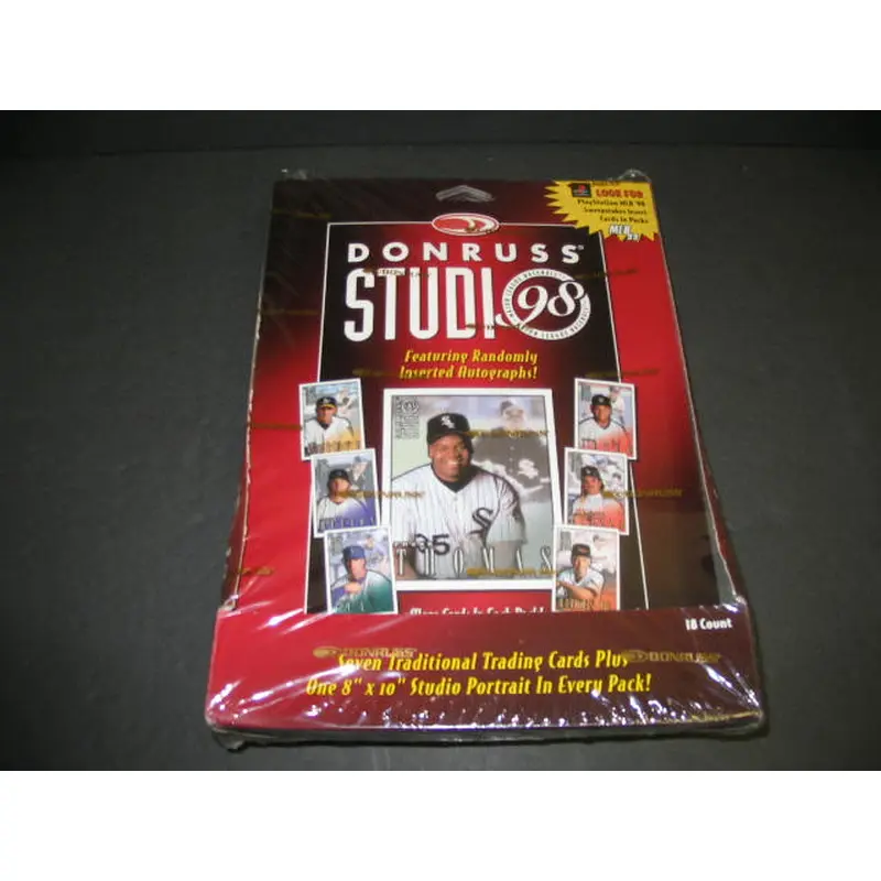 1998 Donruss Studio Baseball Box