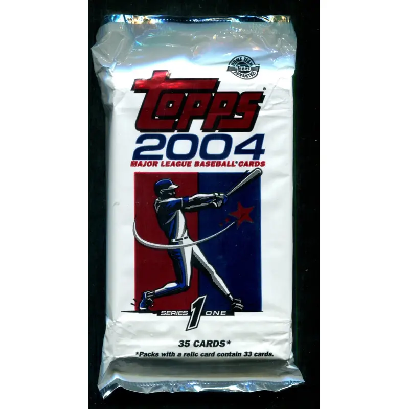 2004 Topps Baseball Unopened Series 1 Jumbo Pack (35) (HTA)