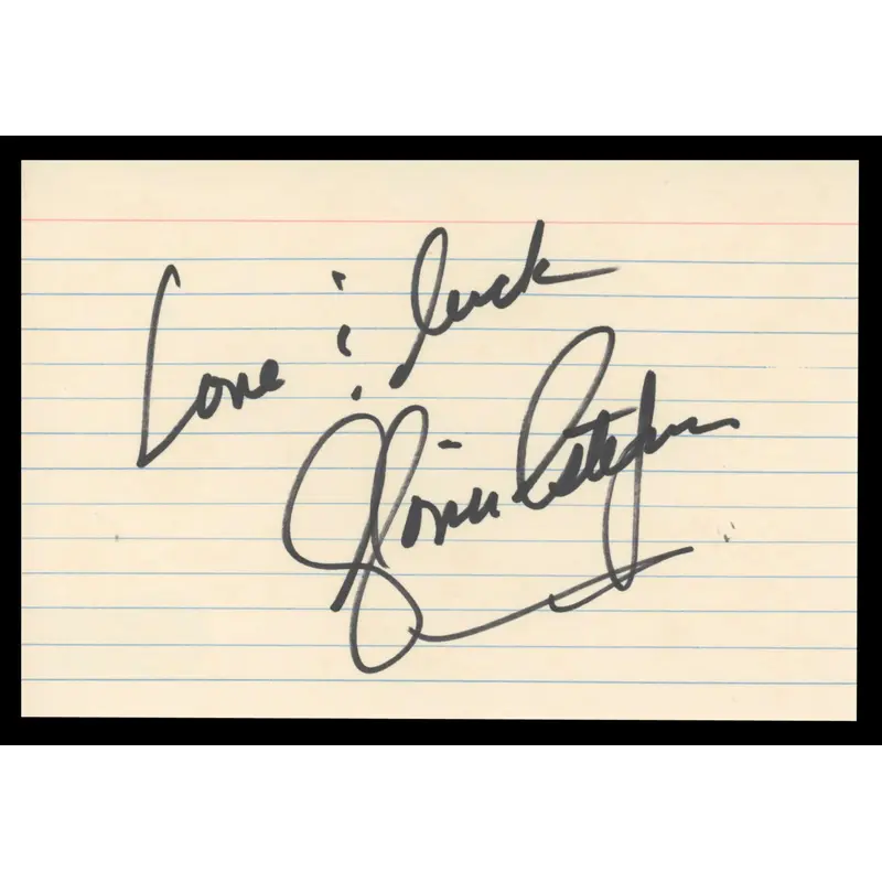 Gloria Estefan Miami Sound Machine Authentic Signed 4x6 Index Card BAS #BT02520