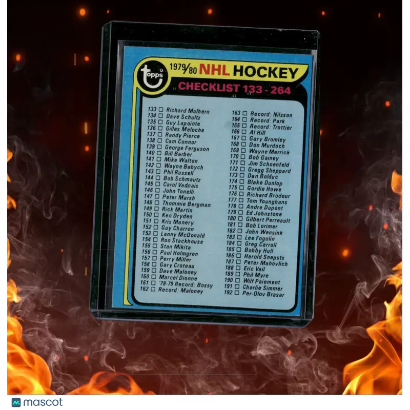 1979-80 Topps NHL Checklist 133-264 #180