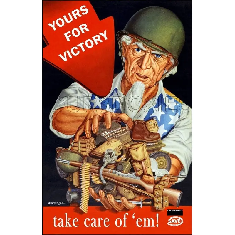 1944 WWII Poster 11X17 - Yours For Victory - 3128
